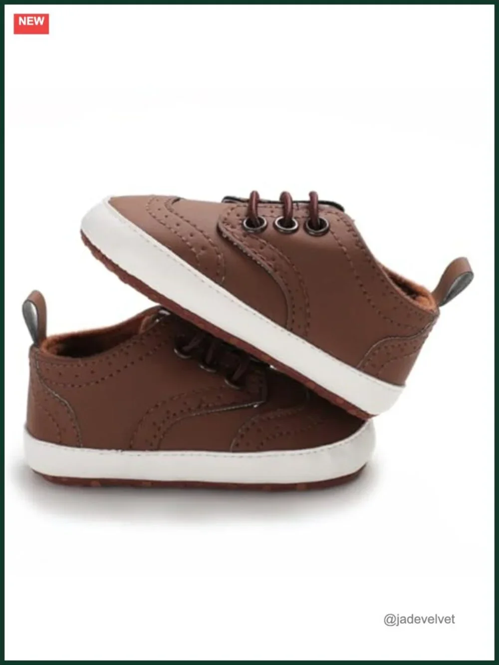 Baby PU Leather Loafers Soft Sole Oxford Dress Shoes First Walking Mocc